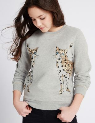 Animal Print Sweatshirt &#40;3-14 Years&#41;